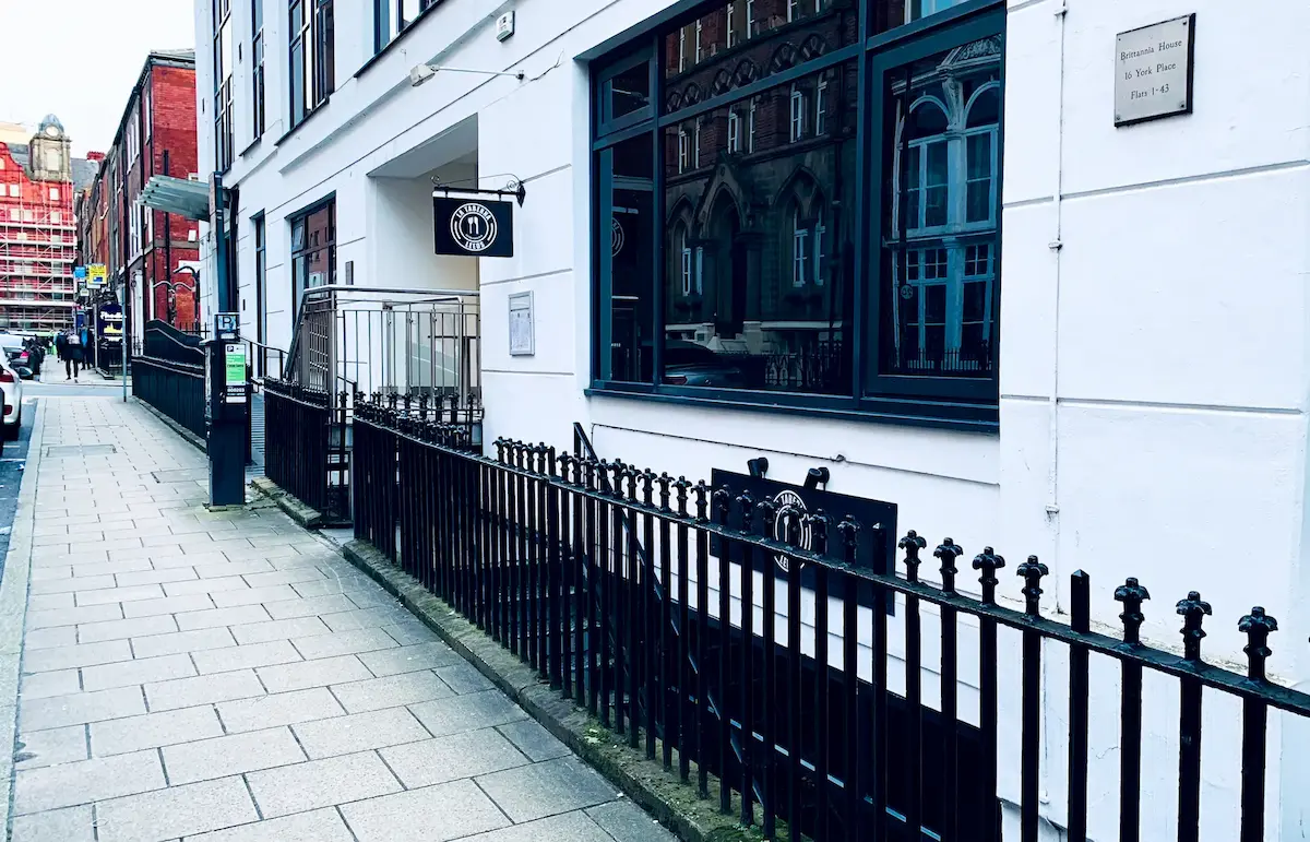 La Taberna Leeds storefront on York Place, Leeds